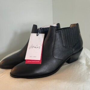 Joules Primrose Black Ankle Boots – Size 9 (US) NWT